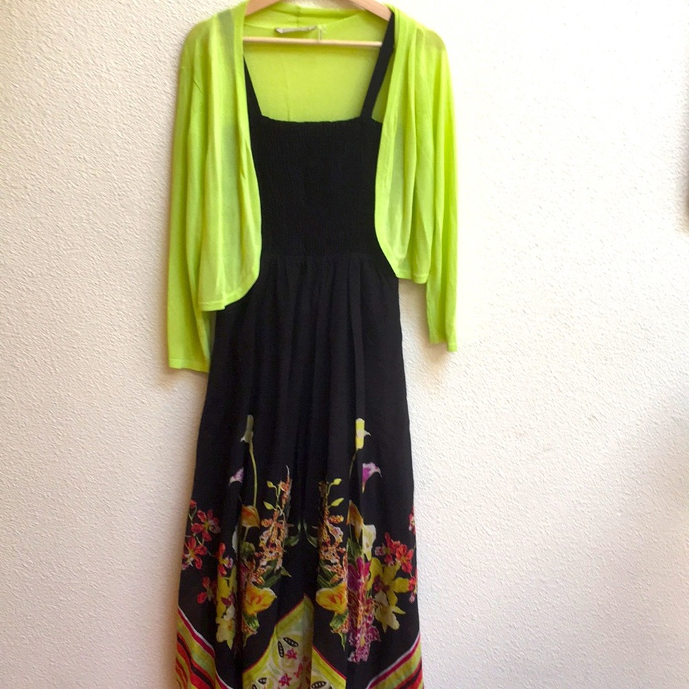 Soft Surroundings Cotton Sundress and Sweater.